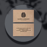 Kraft Modern Minimal Human Brain Professional Logo Business Card<br><div class="desc">Kraft Modern Minimal Human Brain Professional Logo</div>