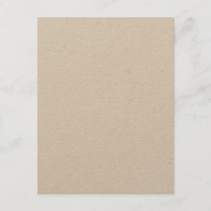 Kraft Paper 4.25" x 5.5" Blank Wedding Details Enclosure Card