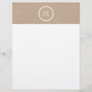 Kraft Paper Background Monogram