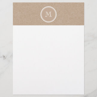 Kraft Paper Background Monogram
