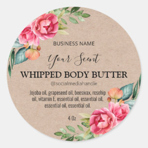 Kraft Paper Body Butter Labels