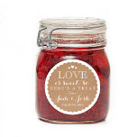 Kraft Paper Hearts Wedding Favour Jar Round Sticke Classic Round Sticker<br><div class="desc">The perfect finishing touch for a food wedding favour, this kraft paper and white label is a delightful mix of chic and rustic and would look great on a preserves jar tied with coordinating ribbon or string. Don't forget to personalize with your name, event date and even a custom saying....</div>