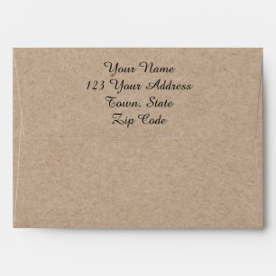 Kraft Paper Look Pre-Printed Envelope
