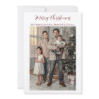 Kraft Paper Merry Christmas Family Photo
