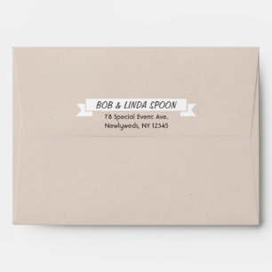 Kraft Paper Style Wedding Envelopes