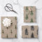 Kraft Paper Winter Woodland SpruceTrees Snowing