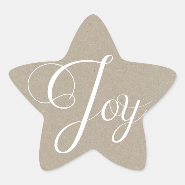Kraft Papier Noël Joie Stickers Vacances (Devant)