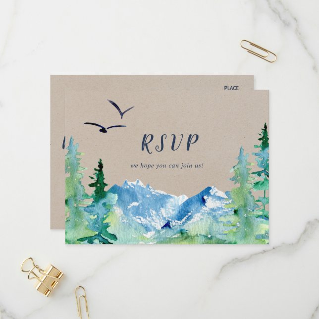 Kraft Rocky Mountain Menu Choice RSVP Postcard (Front/Back In Situ)