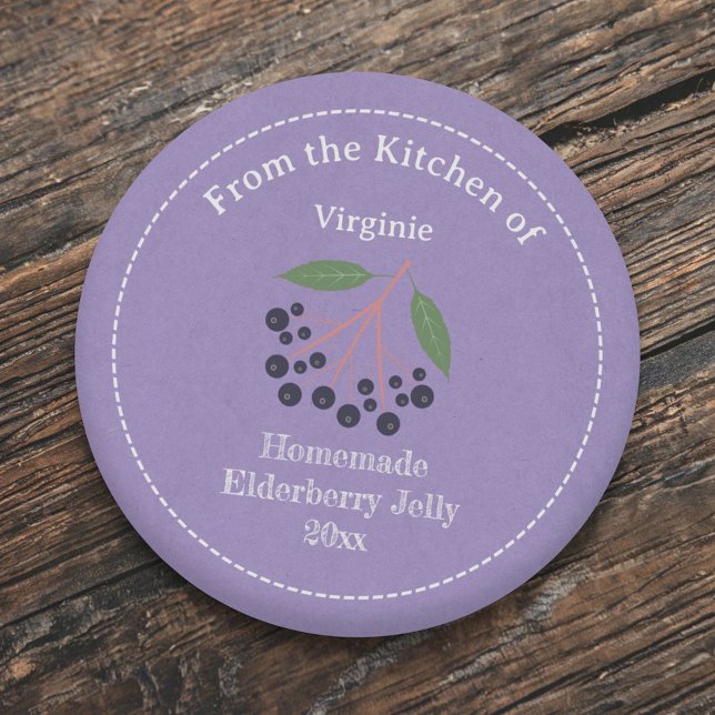 Kraft & Rustic Elderberry Jelly Label Sticker (Kraft & Rustic Elderberry Jelly Label Sticker)
