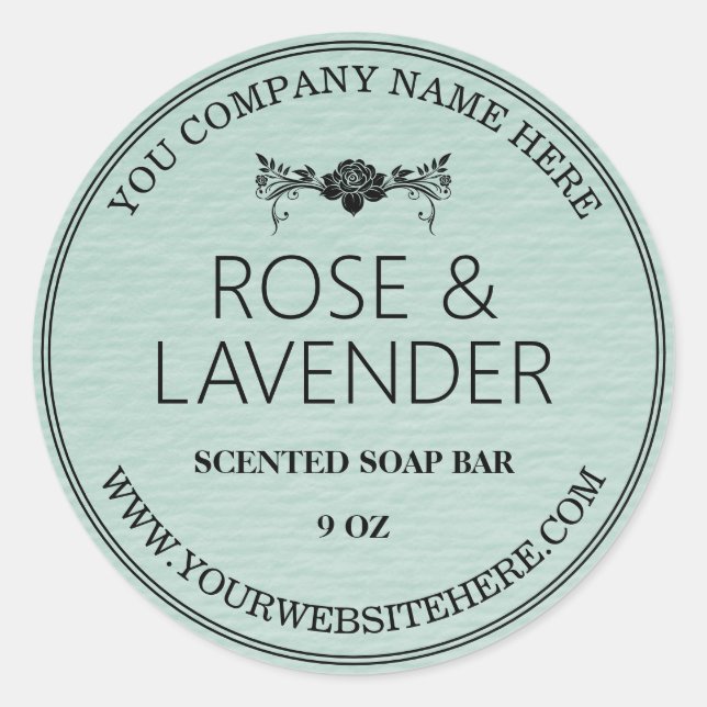 Kraft Soap Label Sticker (Front)