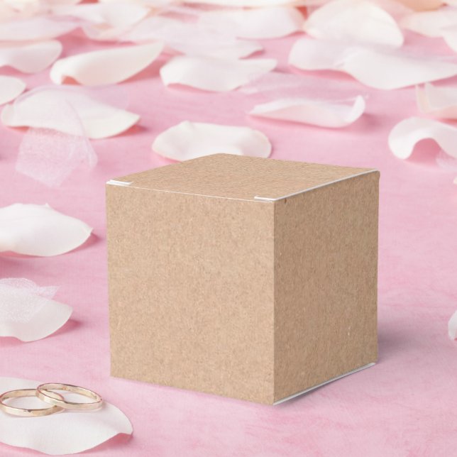 Kraft Style Pattern Classic Favor Box (Wedding)