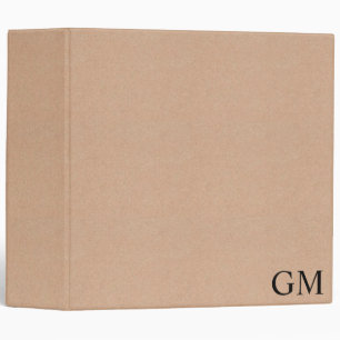 Kraft Style Pattern with Custom Text Binder