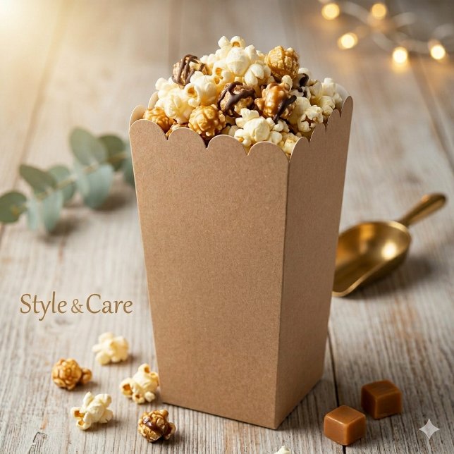 Kraft Style Popcorn Favour Boxes for Any Event (Kraft Style Popcorn Favor Boxes for Any Event)