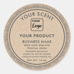 Kraft vintage Custom logo product label