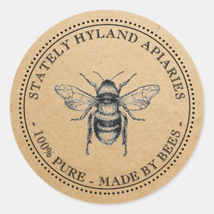 Kraft Vintage Honey Jar Label