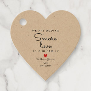 Kraft we are adding s'more love heart shaped favour tags