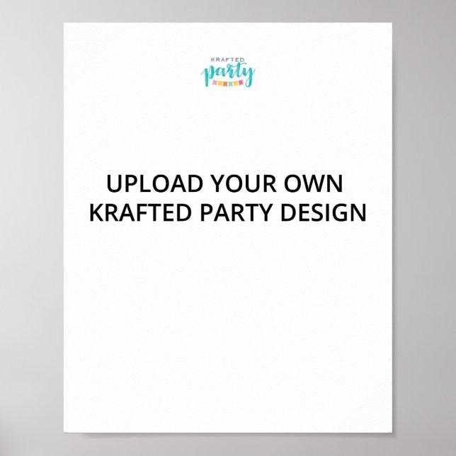 Krafted Party DIY 8x10 Sign  (Front)