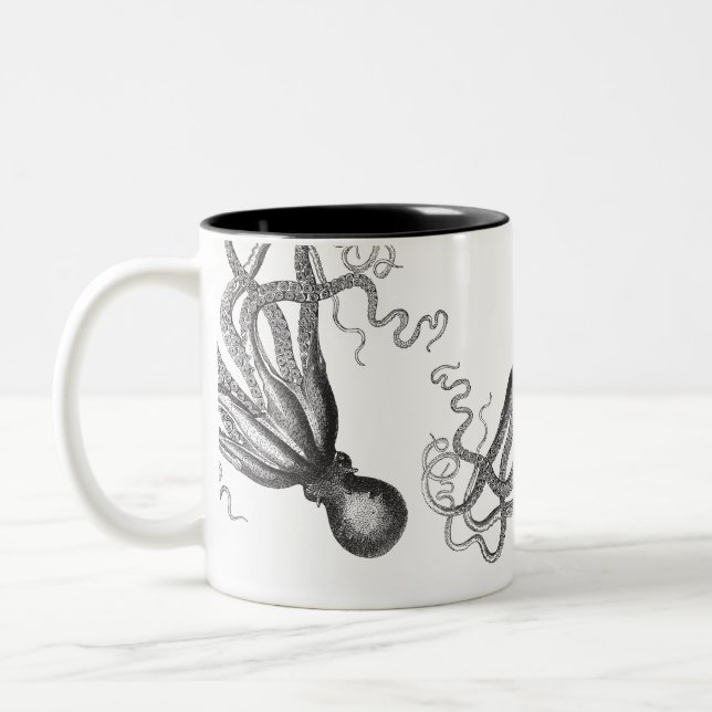 Krake / The Kraken Two-Tone Coffee Mug (Left)