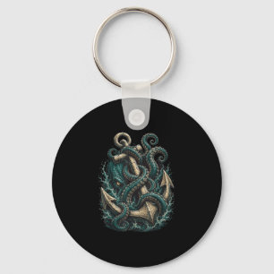 Kraken anchor ocean monster tentacles keychain