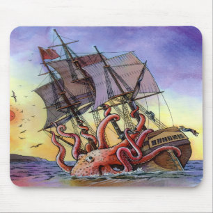 Kraken Attack Mousepad