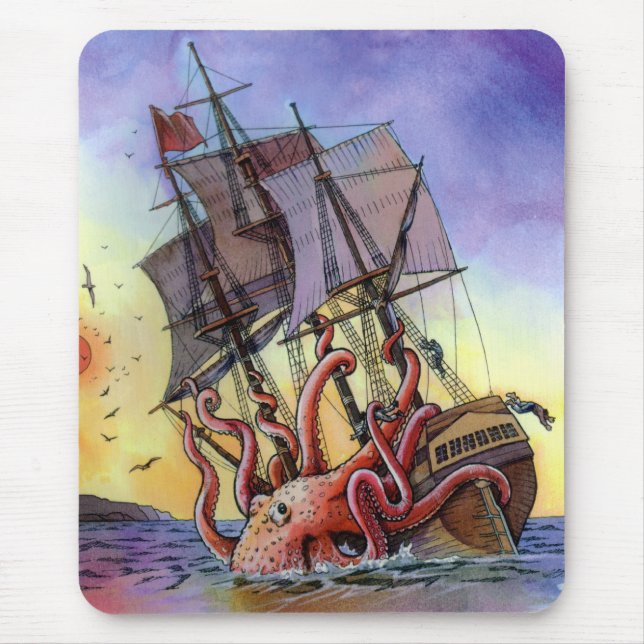 Kraken Attack Mousepad (Front)