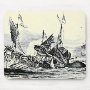 Kraken Attack! Mousepad