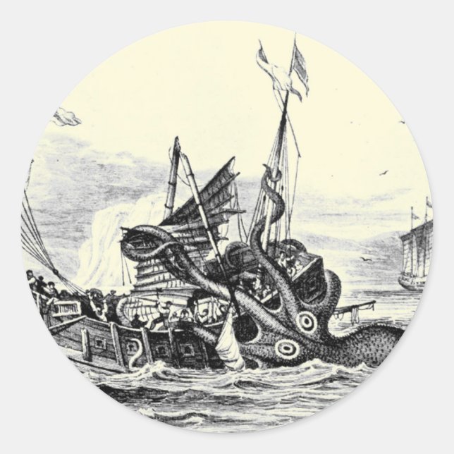 Kraken Attack! Sticker (Front)