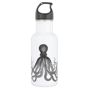 Kraken - Black Giant Octopus / Cthulu 532 Ml Water Bottle