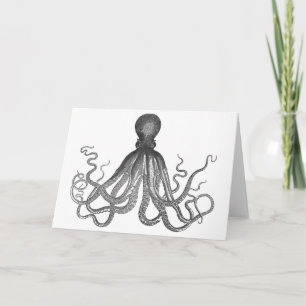 Kraken - Black Giant Octopus / Cthulu Card
