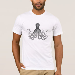 Kraken - Black Giant Octopus / Cthulu T-Shirt