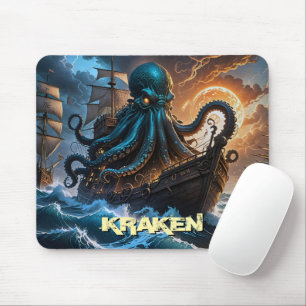 Kraken Giant Squid Octopus Like Monster Creature Mouse Pad