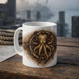 Kraken Mark Pirate Sigil Coffee Mug