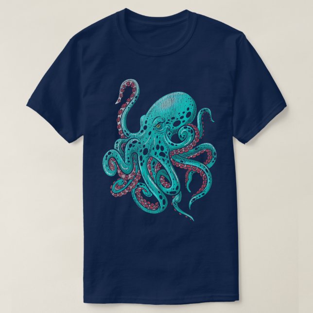 Kraken Octopus  T-Shirt (Design Front)