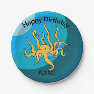 Kraken Paper Plate