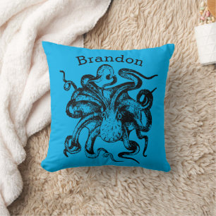 Kraken Personalized Throw Pillow