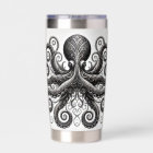 Kraken Steampunk Octopus Ornate Black