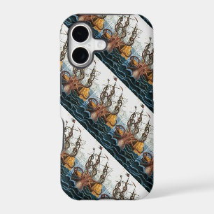 Kraken Steampunk Vintage Giant Octopus Pattern