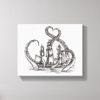 Kraken Wall Art | Kraken Art | Canvas Print