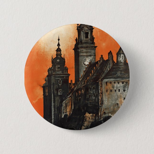 Krakow 2 Inch Round Button (Front)