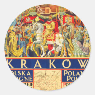 Krakow Classic Round Sticker