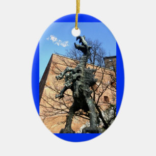 Krakow Dragon Ceramic Ornament