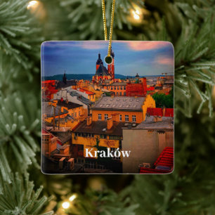 Krakow Europe Poland Polska Old Town Ceramic Ornament