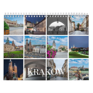 Krakow photo calendar set, Poland