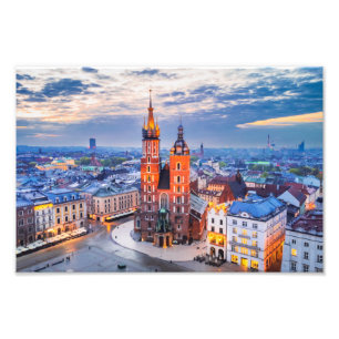 Krakow Photo print, Ryenek Square Print