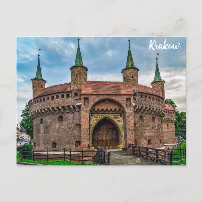 Krakow Poland Barbican Fort Postcard (Front)