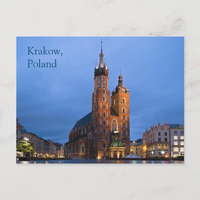 Krakow Poland Basilica Postcard (Front)