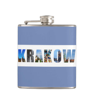 Krakow Poland Travel Photos Hip Flask