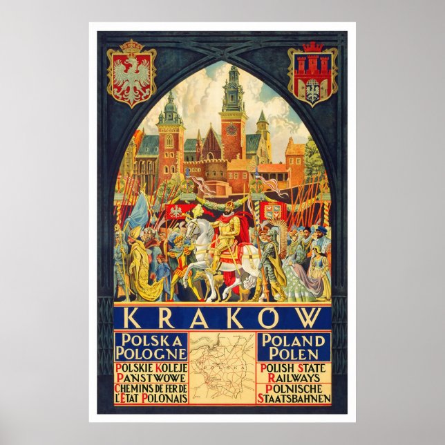 Krakow Polska Pologne Poster (Front)