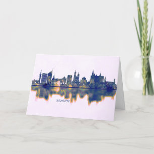 Krakow Skyline Holiday Card