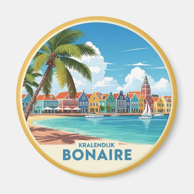 Kralendijk Bonaire Dutch Caribbean Magnet (Front)